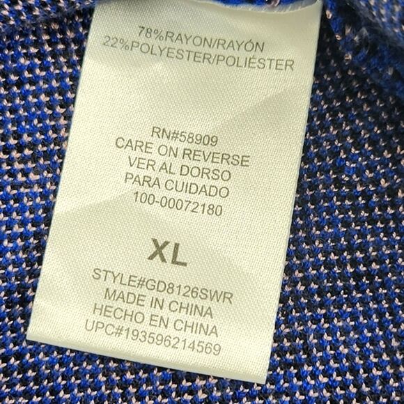 GB Girls Leopard Print Sweater Skater Dress Sixe XL Blue, Black & Light Pink - Picture 13 of 14